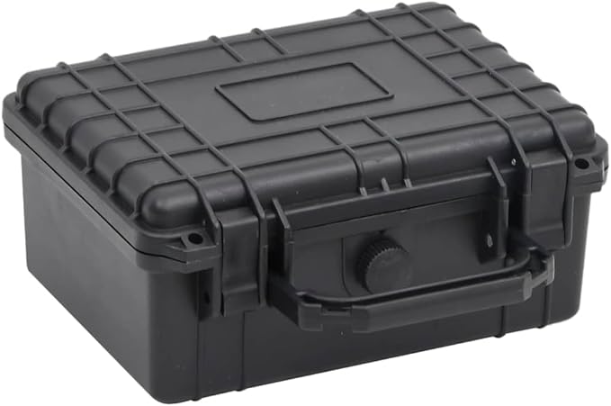 PP Portable Flight Case, Lockable Tool Box for Transportation Travelling, Protective Equipment Case, 9.4"x7.5"x4.3", -281