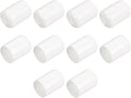 uxcell 10pcs Rubber End Caps 19mm(3/4") ID Vinyl Round End Cap Cover Screw Thread Protectors White