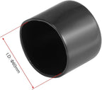 uxcell 4pcs Rubber End Caps 60mm ID Vinyl Round End Cap Cover Screw Thread Protectors Black, 40mm Height