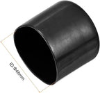 uxcell 5pcs Rubber End Caps 1 7/8"(48mm) ID Vinyl PVC Round Tube Bolt Cap Cover Screw Thread Protectors Black