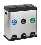 IGNIXIA Trash Recycle Compost Stickers to Organize Trash- Premium Vinyl Sticker for Trash Can, Compost Bin, Recycle Bin- (Pack of 6) for Metal Trash Can or Plastic Trash Can-Home