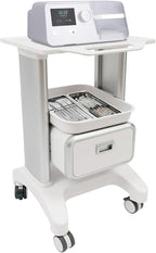 Mobile Medical Trolley Cart Mobile Ultrasound Cart 220 LBS Load Beauty Salon Instrument Rolling Carts with Drawer & Tray for Hospital Clinic Beauty Salon