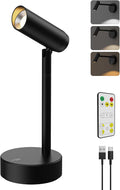 Spotlights Indoor, No-Glare Rechargeable Long Floor Can Light for Plants with Remote, Wireless Art Accent Spot Lights Uplight for Painting, Picture, Dartboard, Home, Corner Sofa Display