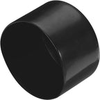uxcell 4pcs Rubber End Caps 80mm ID Vinyl Round Tube Bolt Cap Cover Screw Thread Protectors Black, 50mm Height