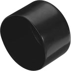 uxcell 4pcs Rubber End Caps 70mm ID Vinyl Round Tube Bolt Cap Cover Screw Thread Protectors Black, 40mm Height