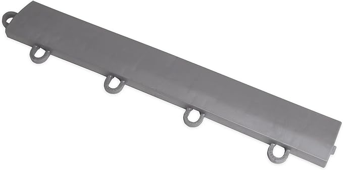 Big Floors Female Transition Edge Kit, Durable Interlocking Modular Garage Floor Edging, Compatible with RaceDeck, GarageTrac and GarageDeck Products, (11 Piece), Alloy