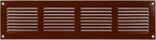 Repa Market Air Vent Cover 16x4 Inch (Outer Dimensions) Brown Galvanized Steel Louvered Grill Cover with Mesh Screen/Wall or Ceiling Vent/HVAC Register for Indoor and Outdoor Ventilation