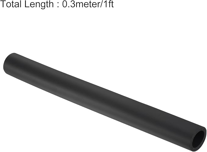 uxcell Foam Tubing for Handle Grip Support,23.5mm ID 33.5mm(1 5/16") OD 0.3 Meter/1ft Length Black
