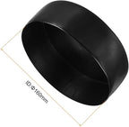 uxcell 4pcs Rubber End Caps 160mm ID Vinyl Round End Cap Cover Screw Thread Protectors Black, 50mm Height