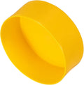 uxcell 4pcs Rubber End Caps 130mm(5 Inch) ID Vinyl Round End Cap Cover Screw Thread Protectors Yellow, 50mm Height