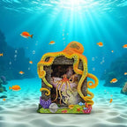4″X6″Decorative Octopus Hand-Crafted resin Picture Frame for Tabletop. Deep sea Octopus Design Home Décor..Photo Gallery. Art. Octopus Figurine. More (4″x6″) (Orange)