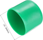 uxcell 10pcs Rubber End Caps 49mm(2") ID Vinyl Round End Cap Cover Screw Thread Protectors Dark Green