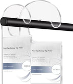 2 Pack Label Holder Price Tag Displays Sign Holder Data Card Holder Ads Display Stand for Retail Store Clothing Price Tag (S 70*100mm/2.76*3.94inches)