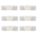 Amazon Basics LED Emergency Light, UL Certified, 6-Pack, Adjustable Two Heads, Wall Mount White with Battery Backup, Nickel,White