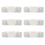 Amazon Basics LED Emergency Light, UL Certified, 6-Pack, Adjustable Two Heads, Wall Mount White with Battery Backup, Nickel,White