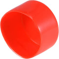 uxcell 4pcs Rubber End Caps 52mm ID Vinyl Round End Cap Cover Screw Thread Protectors Red, 40mm Height