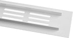Vent Systems 12 x 1.5 Inch (Outer Dimensions) Air Supply Ventilation Grille - Pack of 2 - White Aluminum Rectangle Intake/Exhaust Door Vent Deflector - HVAC for Home Improvement Floor, Wall Duct Cover