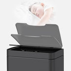 Mbillion Automatic Touchless 15 Gallon Motion Sensor Trash Can Stainless Steel Smart Trash Cans with Lid Rectangular Garbage Can for Kitchen Bedroom Home Offic Brushed Grey