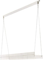 Hanging Acrylic Shelves for Windows (22" Wide, 1 Shelf - 26" Tall)