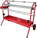 LAUCO 36" Mobile Masking Paper Machine with Storage Trays – Multi-Roll Masking Dispenser for Auto Body Paint, Car Repair & Collision Shop Prep (87277)