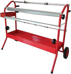 LAUCO 36" Mobile Masking Paper Machine with Storage Trays – Multi-Roll Masking Dispenser for Auto Body Paint, Car Repair & Collision Shop Prep (87277)