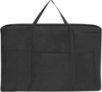 DJ Foldable Facade DJ Facade Table Station Portable Event Booth with 4 Detachable Panels Black+White Metal Frame Projector Display Scrim Panel with Carry Bag-28x47inch