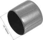 uxcell 10pcs Rubber End Caps 35mm ID Vinyl Round End Cap Cover Screw Thread Protectors Dark Grey