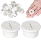 12 Pcs Cable Cord Grommet Silicone Cable Grommet 1" Wire Hole Cover Cable Management Wire Organizer Cable Pass Through Desk Grommet for Table, Computer Desk, Office, Home (White)
