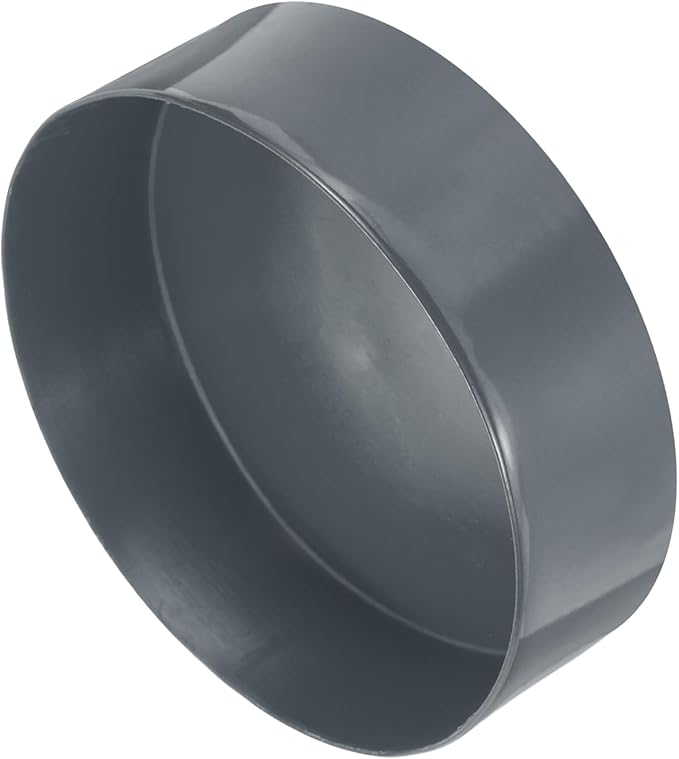 uxcell 4pcs Rubber End Caps 170mm(6 11/16 Inch) ID x 80mm(3 1/8 Inch) H Vinyl Round End Cap Cover Screw Thread Protectors Dark Grey
