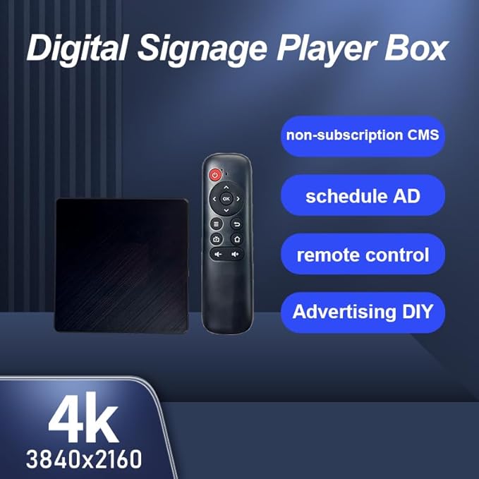 Adertising Media Player Box Commercial Display Mate Remote Publish Menu AD 2+16G Digital Signage Box (YM06 / 2+16G)