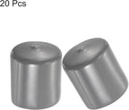 uxcell 20pcs Rubber End Caps 38mm ID Vinyl Cap Cover Screw Protectors Dark Grey