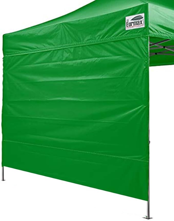 Eurmax USA 10FT Instant Canopy SunWall Pop Up Canopy Wall with Horizontal Strap ONLY,1 Pack Sidewall (Kelly Green)