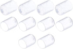uxcell 10pcs Rubber End Caps 15mm ID Vinyl Round End Cap Cover Screw Thread Protectors, Clear