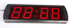 AZOOU Large 4-inch LED Red Digital Clock with Count Down/Up Timer Red Color