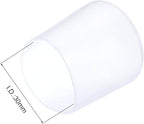 uxcell 10pcs Rubber End Caps 30mm ID Vinyl Round End Cap Cover Screw Thread Protectors Clear