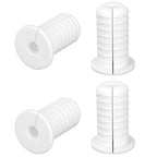 4pcs 3/4 Inch/19mm Wall Cable Grommets for Starlink, Durable Silicone Cable Routing Kit Anti-Slip Wall Bushing Grommet for Ethernet/TV Wires Protection Accessories (White)