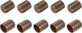 uxcell 10pcs Rubber End Caps 15mm(5/8") ID Vinyl Round End Cap Cover Screw Thread Protectors Brown