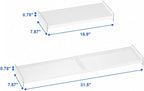 Closet Tension Shelves Organizer Expandable Cabinet Storage Shelf Heavy Duty Metal DIY Divider Separator for Cabinet Wardrobe Cupboard Pantry Kitchen Bedroom,White