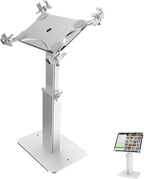 AntiTheft Rotating Tablets Kiosk Stand 8.3" 13.4" Height Heavy Duty Aluminum Steel Base Compatible 9.7" 13" Devices Heavy Duty Pad Stand for Retail