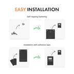 Smart Counter Retail People Counter - Infrared & Wireless, Battery Operated, with 2 Reset Protection Keys, Easy to Install, Black