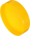 uxcell 4pcs Rubber End Caps 200mm(8 Inch) ID Vinyl Round End Cap Cover Screw Thread Protectors Yellow, 50mm Height