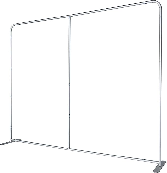 Custom Straight Tension Fabric Display Backdrop, Step and Repeat Backdrops for Events, Trade Show Display Backdrop Booth (Graphic with Stand, 8x8ft Double Sided Print)
