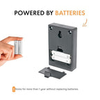 Smart Counter Retail People Counter - Infrared & Wireless, Battery Operated, with 2 Reset Protection Keys, Easy to Install, Black