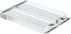 UNIQOOO 4" Clear Acrylic Stand | 6 Pack 3mm Slot Wedding Sign Holders, Perfect for Wedding, Table Number, Exhibition, Office, Restaurant, Business