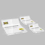 Acrylic Sign Holder Price Tag Displays Table Top Sign Stand (B：100*130mm/3.94*5.12 inches)