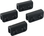 1Pc/4Pcs 2-Way Pop-up Gazebo Replacement Connector Spare Parts Rectangular Bracket Set, Canopy Truss Connector Replacement Parts Replacement Parts Black(1Pc)
