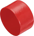 uxcell 4pcs Rubber End Caps 90mm ID Vinyl Round End Cap Cover Screw Thread Protectors Red, 50mm Height