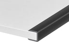 Rubber Edge Trim, Self-Adhesive U Channel Edge Protector for Plywood, Cabinet, 1/2" Wood Edge Banding, Flexible Furniture Repair, EPDM Material, Fit 1/2"(12mm), Length 10Ft, Black