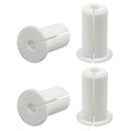 4pc Starlink Cable Grommet 3/4" Silicone Waterproof Wall Hole Pass Through Split Cable Bushings for TV Wire Ethernet Cord, Starlink Cable Routing Kit Accessories, 38mm/1.5" Ht, White