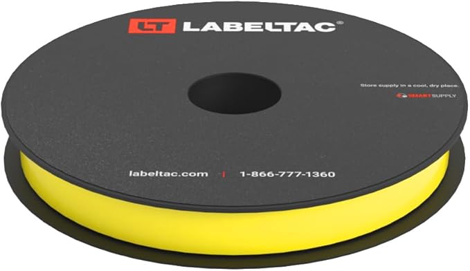 LabelTac 4 and Pro Model Indoor/Outdoor Rack Label Supply 0.5" x 150' Hi-Vis Yellow